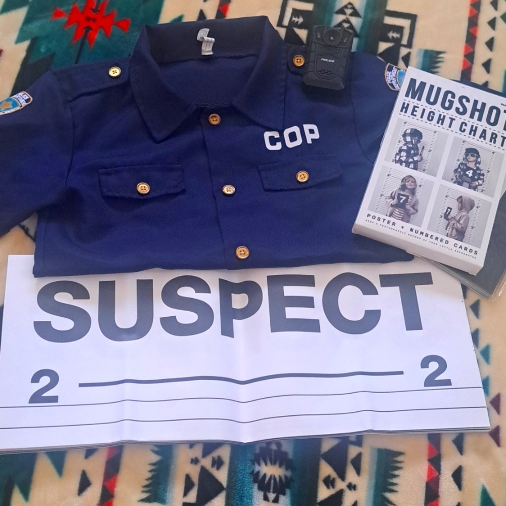 Costume Cop Top w/Height Chart